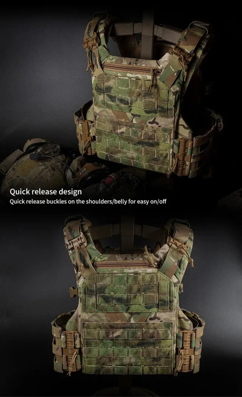 TACTICAL ARMOR CARRIER - Modular protective waistcoat with laser-cut MOLLE & quick-release system - Image 5