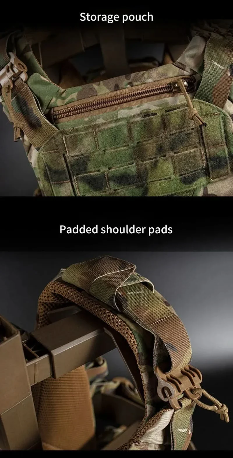 TACTICAL ARMOR CARRIER - Modular protective waistcoat with laser-cut MOLLE & quick-release system - Image 6