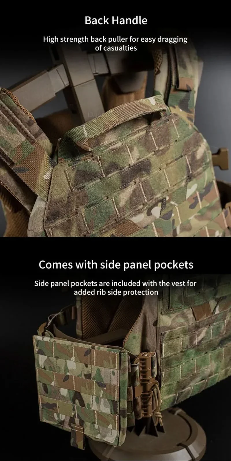 TACTICAL ARMOR CARRIER - Modular protective waistcoat with laser-cut MOLLE & quick-release system - Image 7