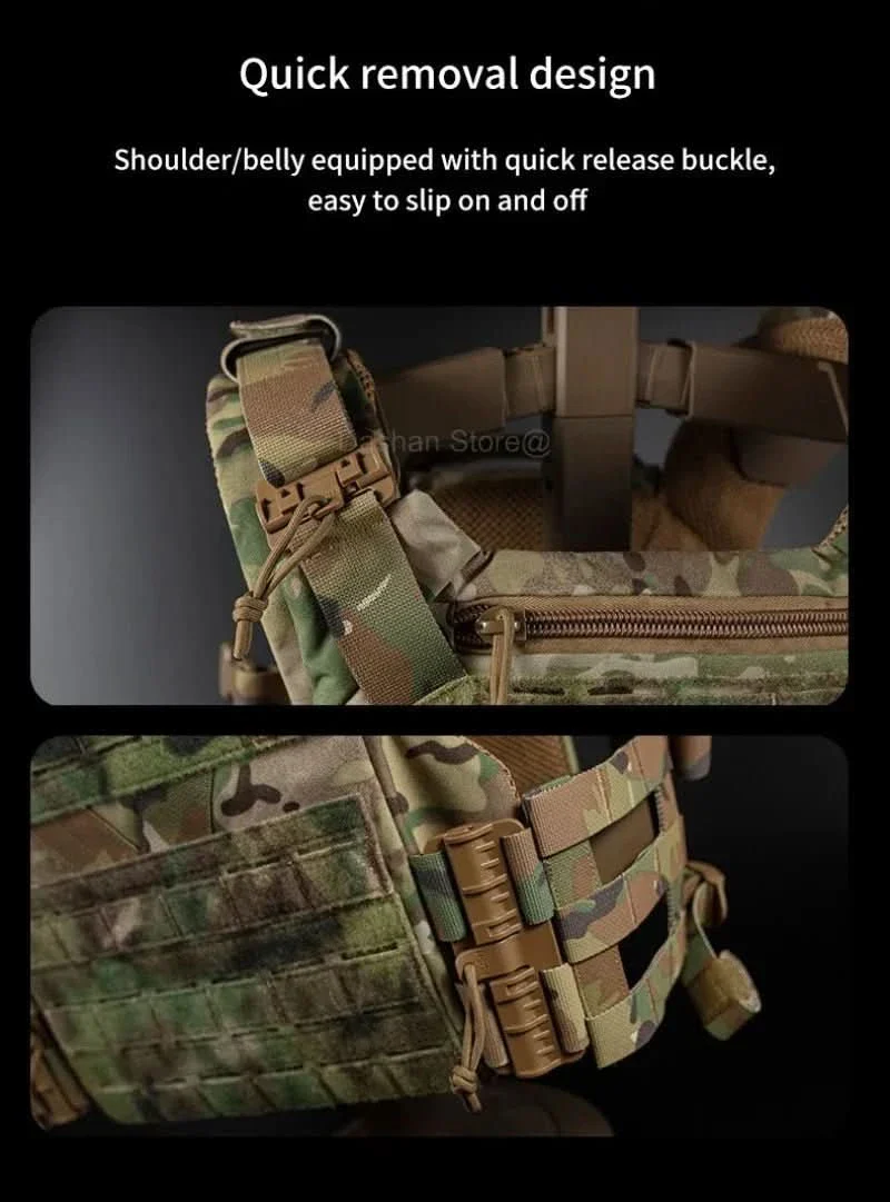 TACTICAL ARMOR CARRIER - Modular protective waistcoat with laser-cut MOLLE & quick-release system - Image 8