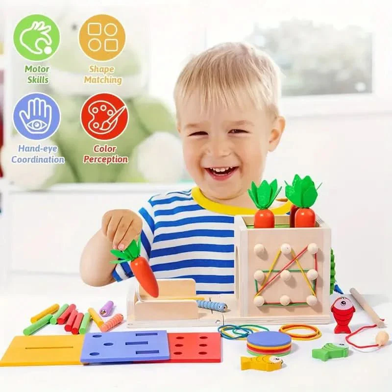 TinyTrail PlayCube - 8-in-1 Montessori play box for babies - Promotes development and creativity - Image 4