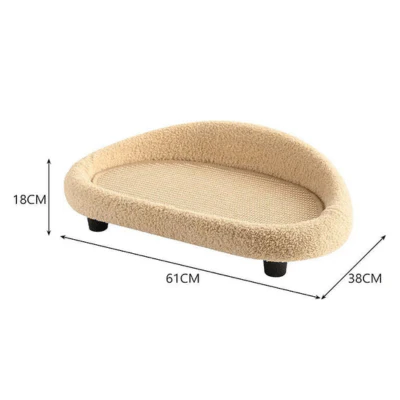 VelvetPaws Den – Stylish retreat with scratching surface & cozy cushion - Image 3