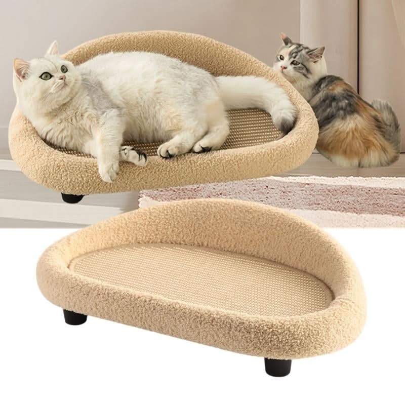 VelvetPaws Den – Stylish retreat with scratching surface & cozy cushion - Image 9