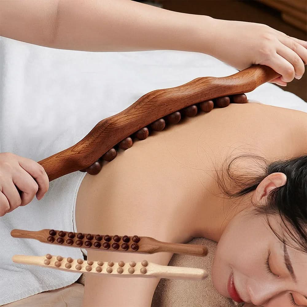 WOOLEASE – Gua Sha Massage Stick made of Natural Wood - Image 6