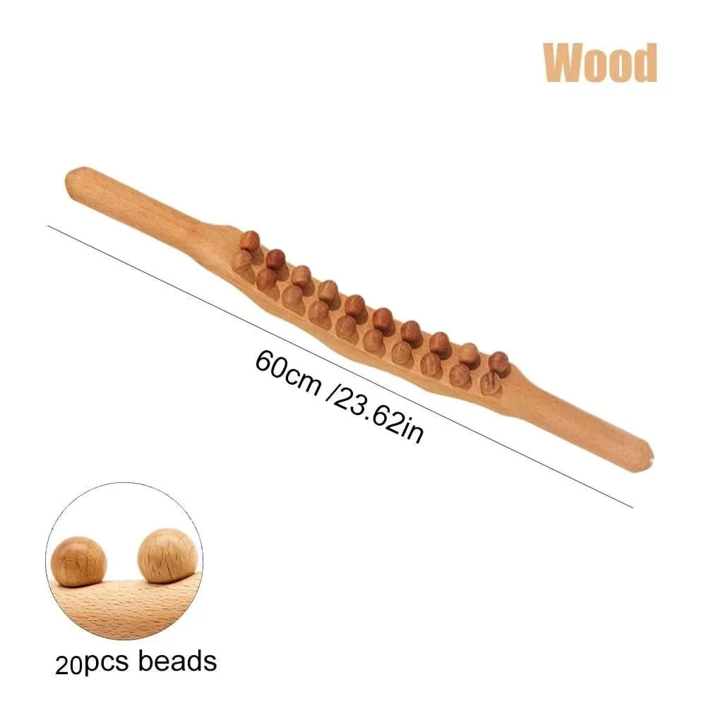 WOOLEASE – Gua Sha Massage Stick made of Natural Wood - Image 9